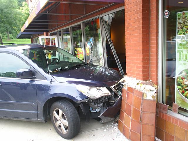 Car Into Building- Panera Bread Summer, 2011